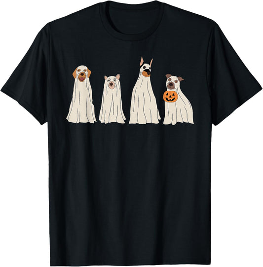 Halloween Ghost Dog Spooky Season T-Shirt