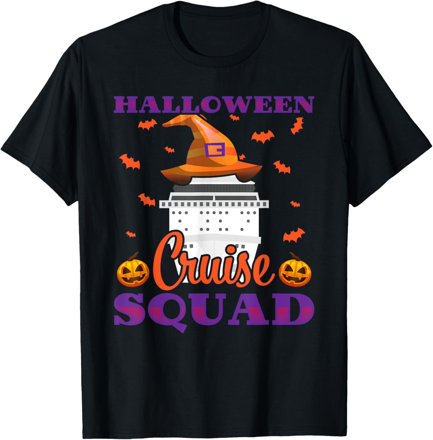 Halloween Cruise Squad Cruising Crew Spooky Season T-Shirt