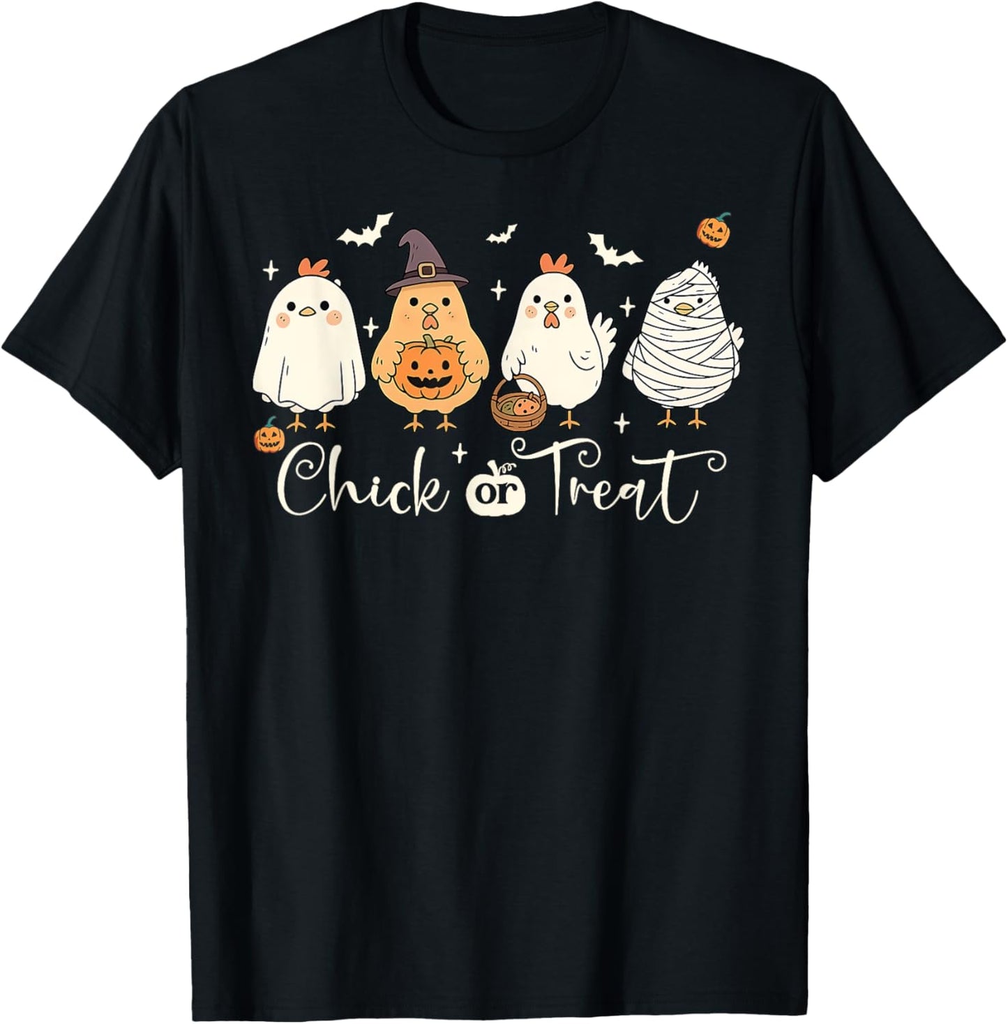 Halloween Chicken Skeleton Chick Or Treat Spooky Season T-Shirt