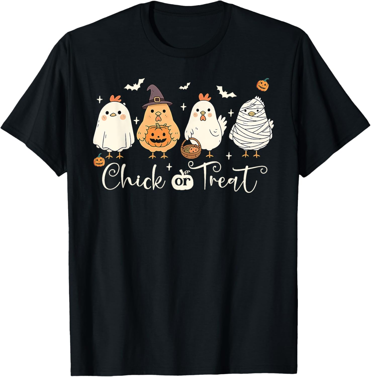 Halloween Chicken Skeleton Chick Or Treat Spooky Season T-Shirt