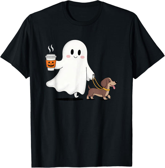 Halloween Dachshund Spooky Season Weenie Dog Funny T-Shirt