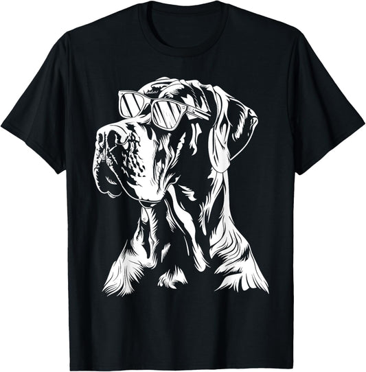 Great Dane Sunglasses Funny Dog Mom Dad T-Shirt for Men Women Kids