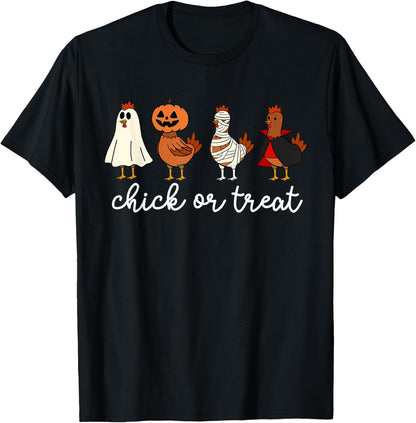 Halloween Chicken Skeleton Chick Or Treat Spooky Season T-Shirt