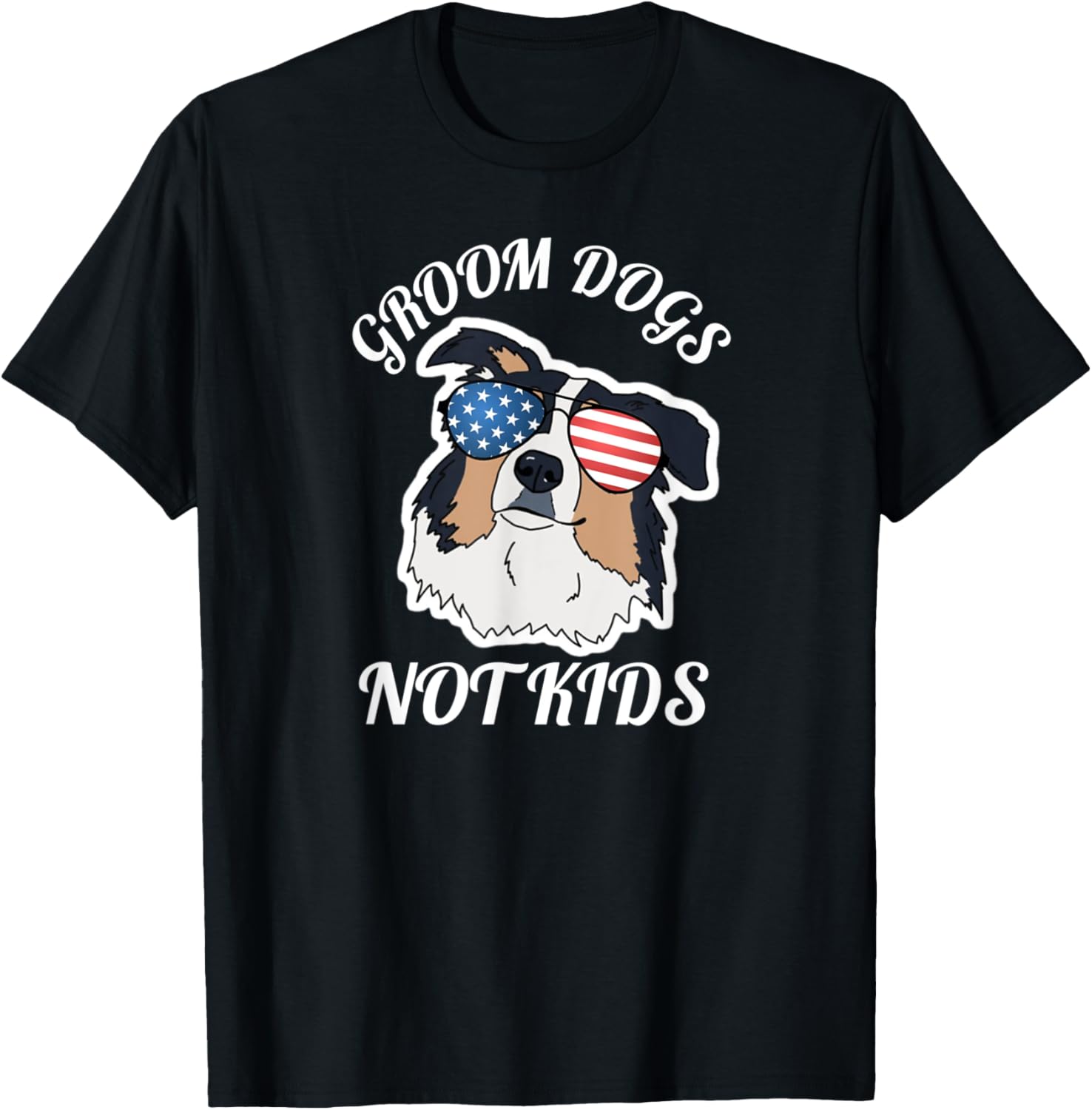 Groom dogs not kids, dog lover Dog dad Dog mom funny vintage T-Shirt