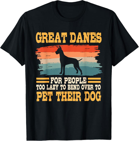 Great Dane Retro Vintage German Mastiff Gentle Dog Lover T-Shirt