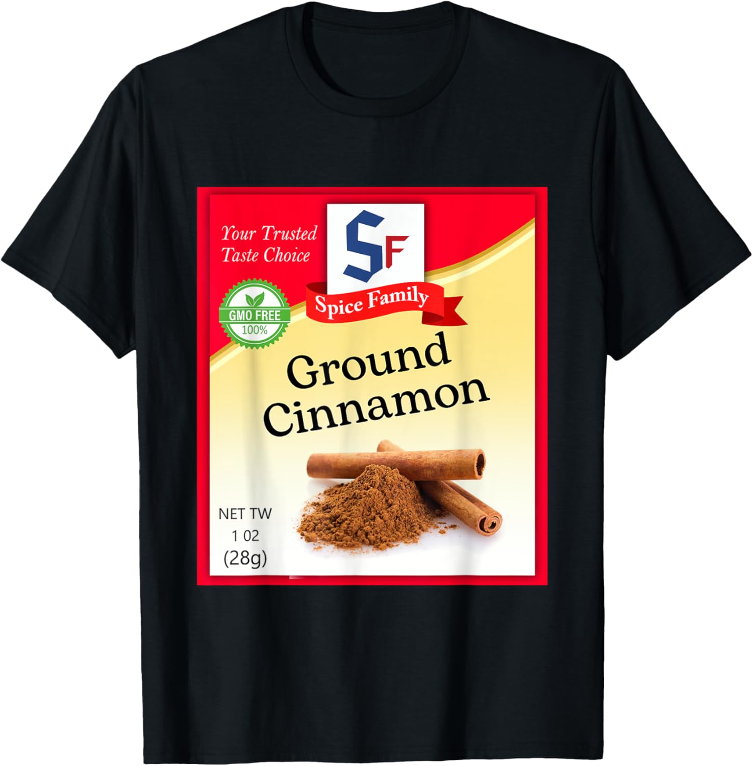 Ground Cinnamon Condiment Holiday Spice Group Costumes T-Shirt