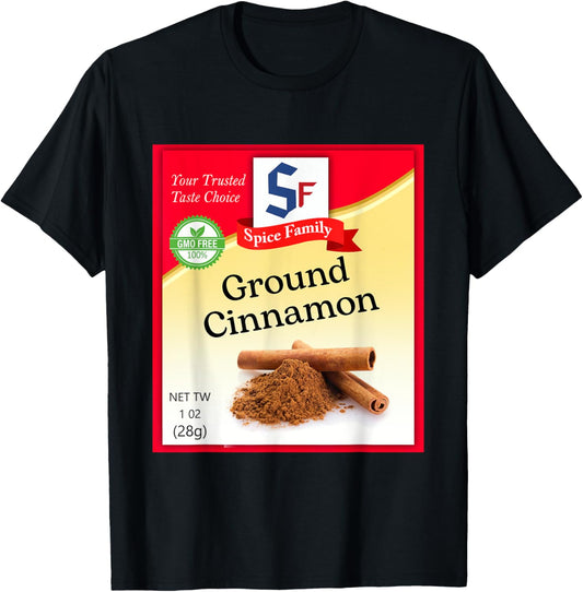 Ground Cinnamon Condiment Holiday Spice Group Costumes T-Shirt