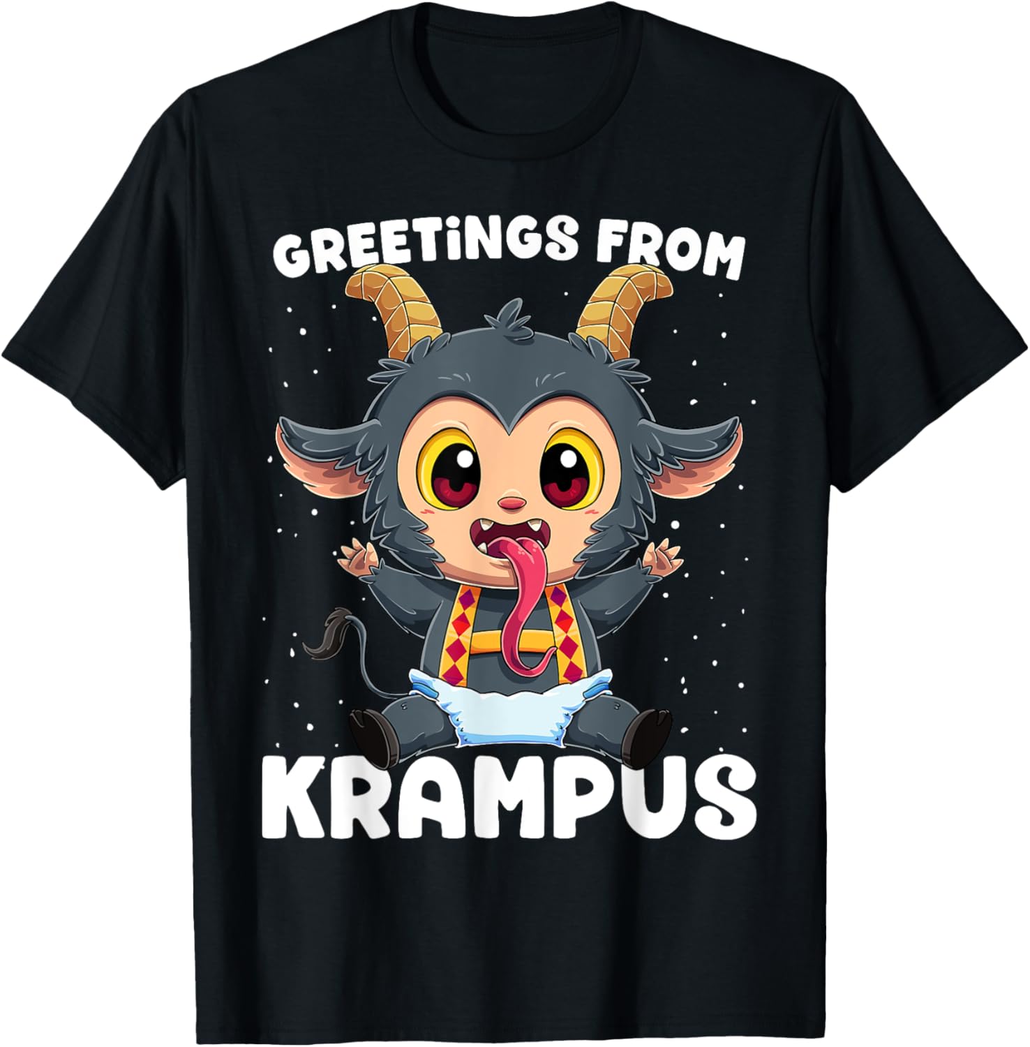 Greetings From Krampus Shirt Germanic Christmas Demon T-Shirt