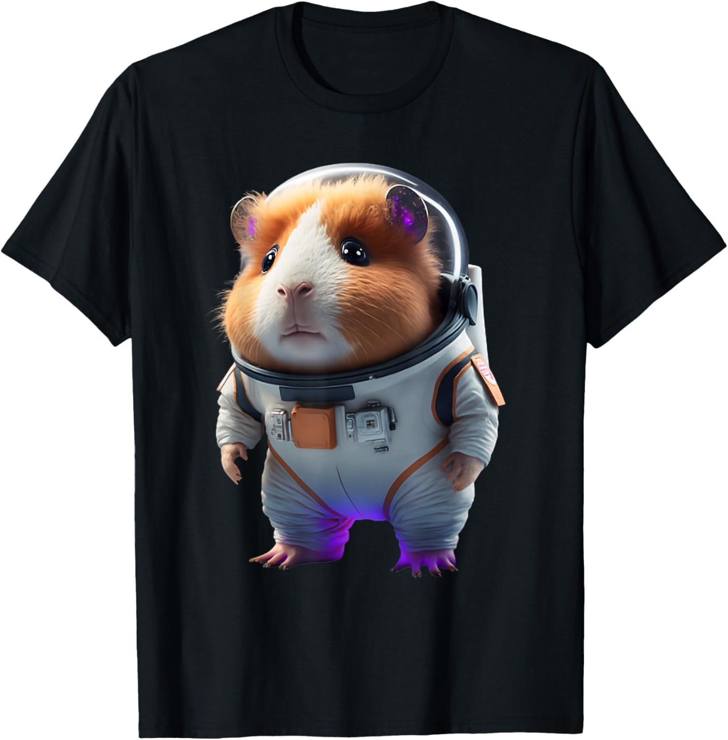 Guinea Pig Shirt Astronaut Furry Potato Guinea Pig Funny T-Shirt