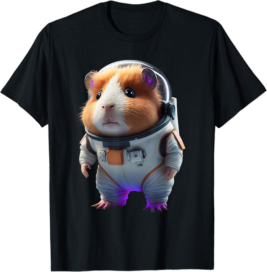 Guinea Pig Shirt Astronaut Furry Potato Guinea Pig Funny T-Shirt
