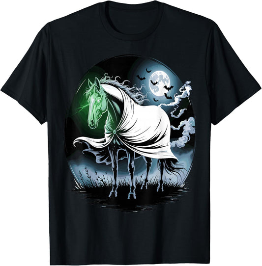Halloween Horse Ghost Spooky Costume T-Shirt