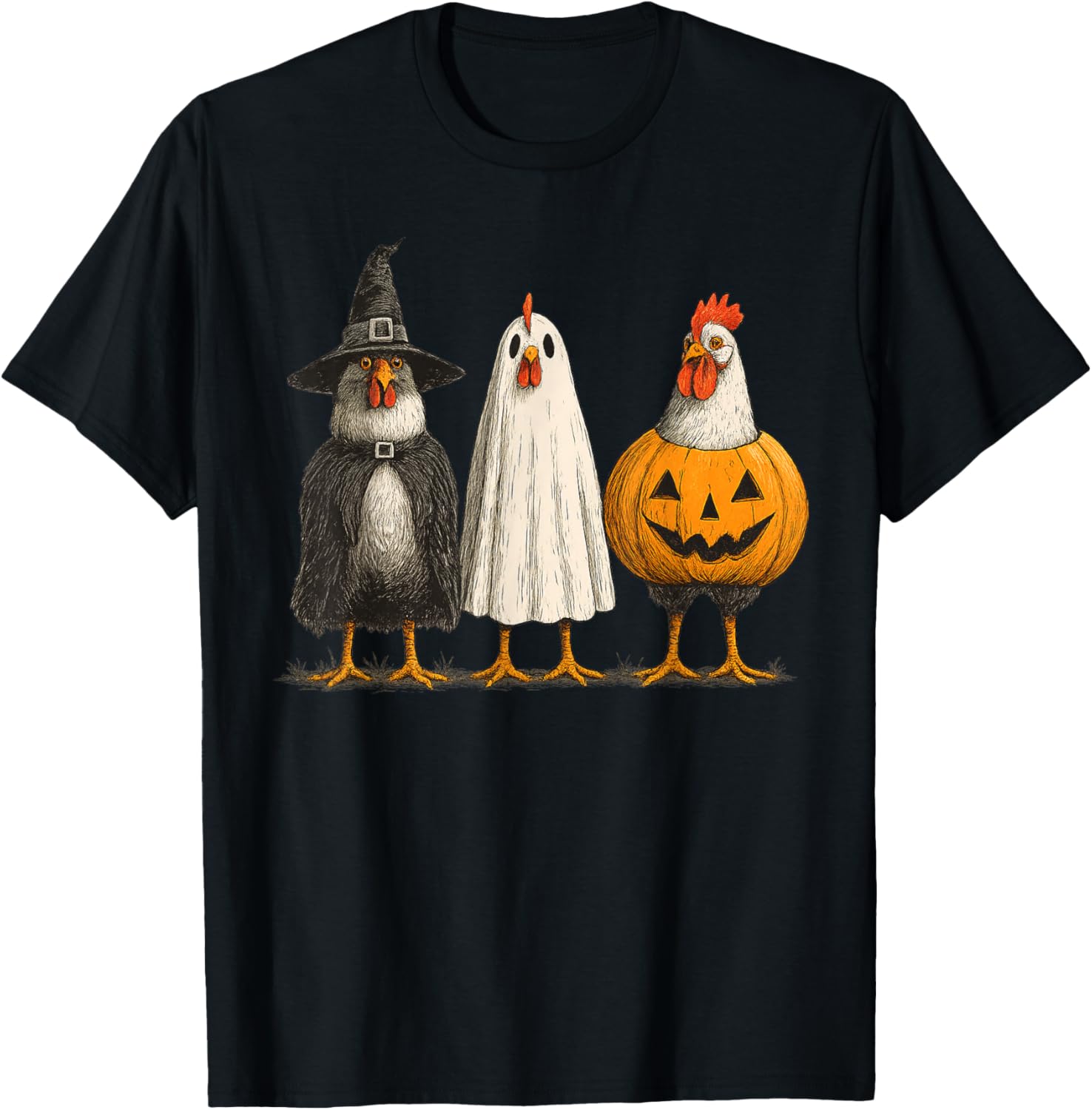 Halloween Chicken Skeleton Chick Or Treat Spooky Season T-Shirt