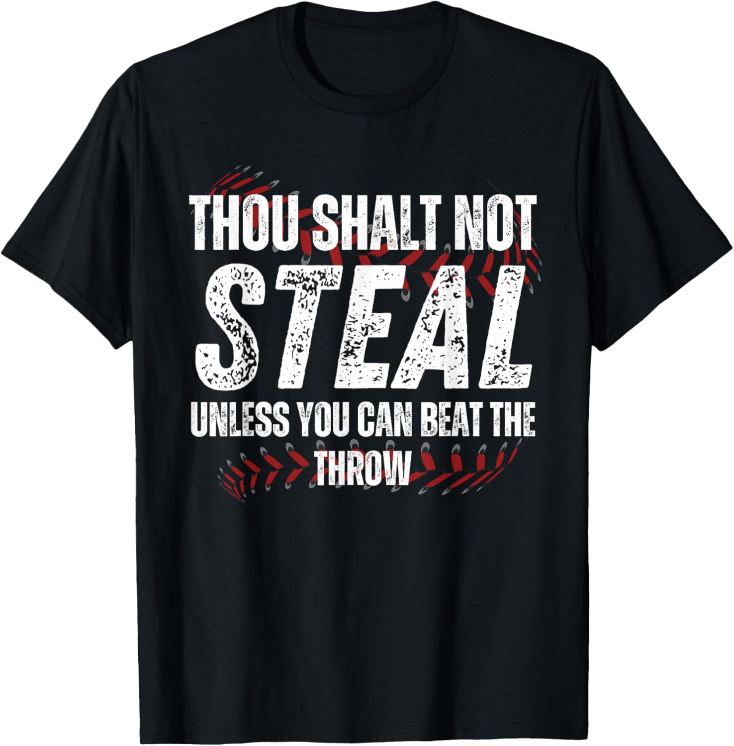 Baseball Coach Baseball Gifts Thou Shall Not Steal T-Shirt