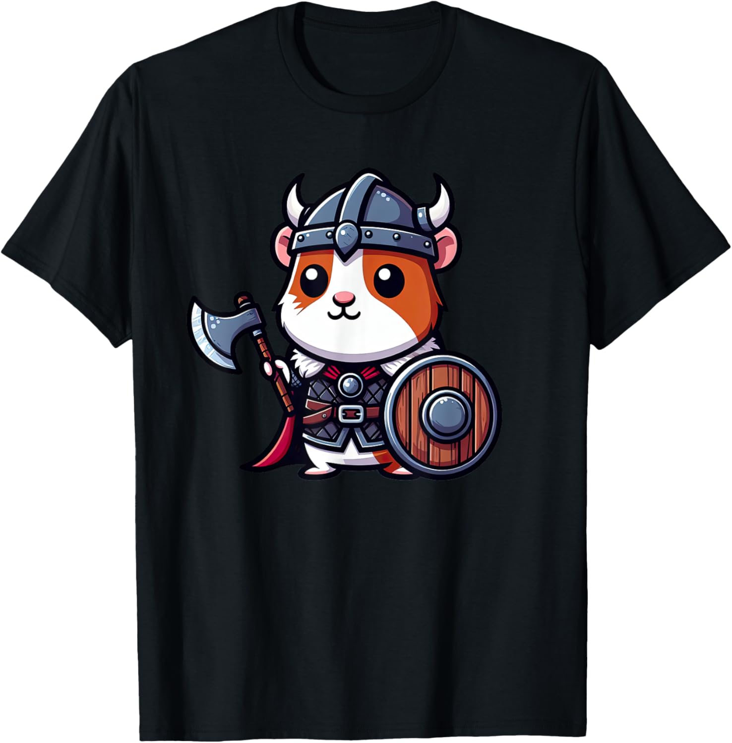Guinea Pig Viking Pet Funny Medieval T-Shirt