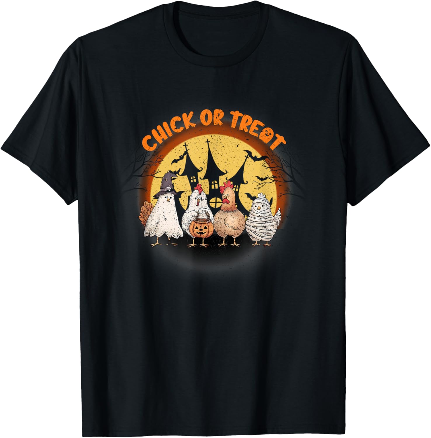 Halloween Chicken Skeleton Chick Or Treat Spooky Season T-Shirt