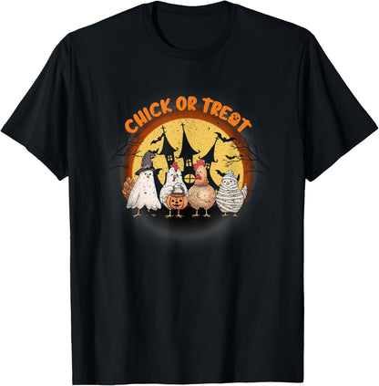 Halloween Chicken Skeleton Chick Or Treat Spooky Season T-Shirt