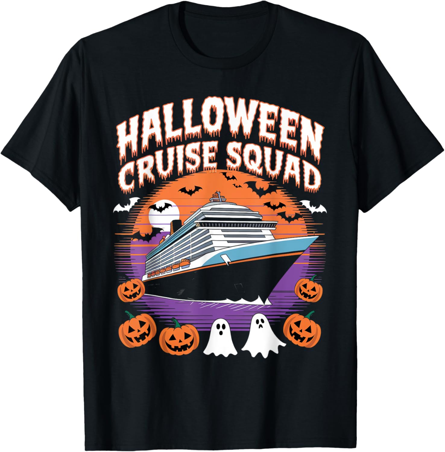 Halloween Cruise Squad Spooky Season Family Cruising Crew T-Shirt