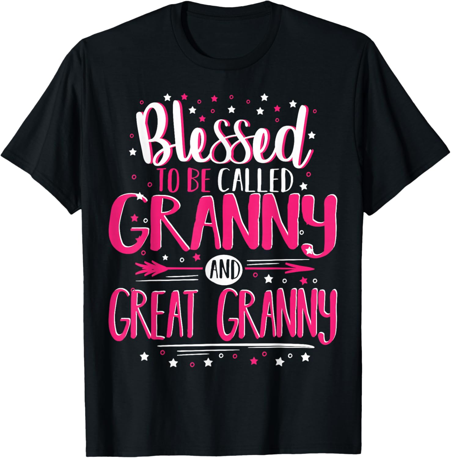 Great Granny T-Shirt Blessed Granny And Great Granny T-Shirt