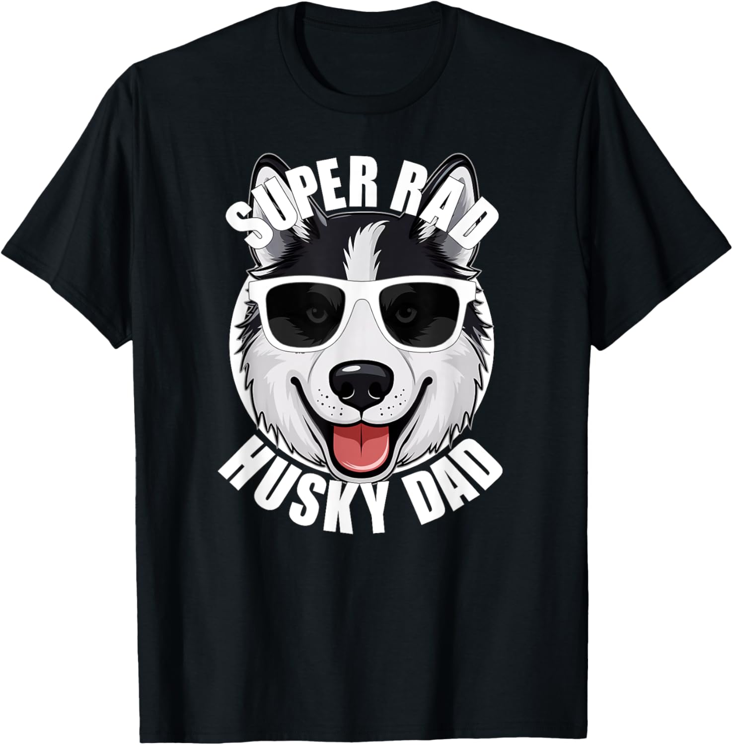Husky Dad Funny Father’s Day Siberian Husky Dog Dad Men’s T-Shirt