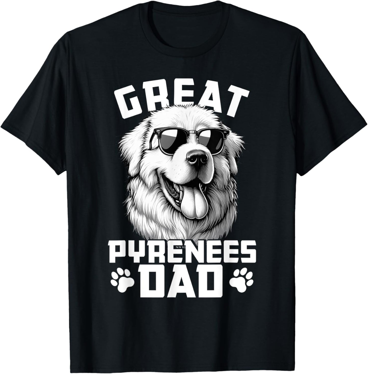 Great Pyrenees Dog Breed Great Pyrenees Dad Men Women Kids T-Shirt