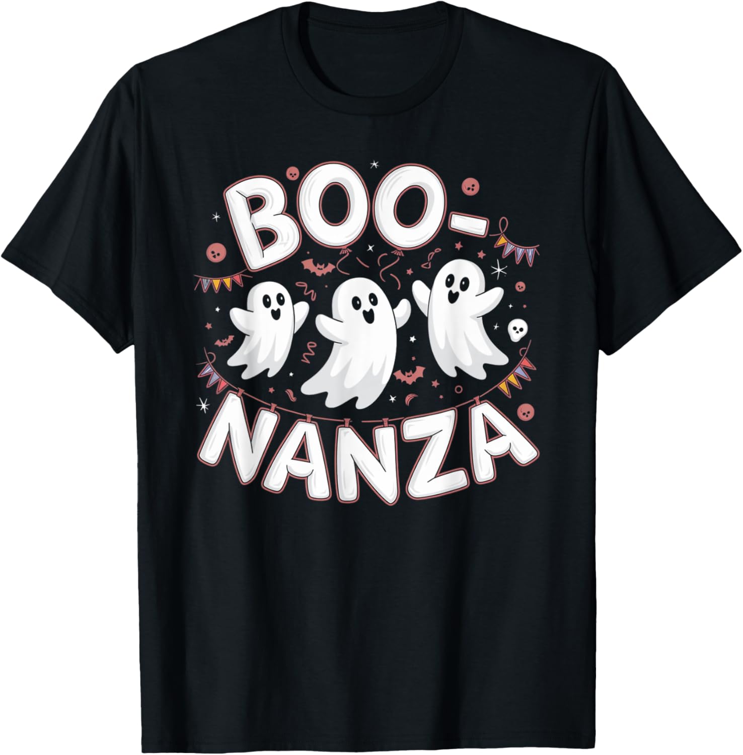 Halloween Bonanza Ghost Bats | Boo-nanza | Scare Party T-Shirt