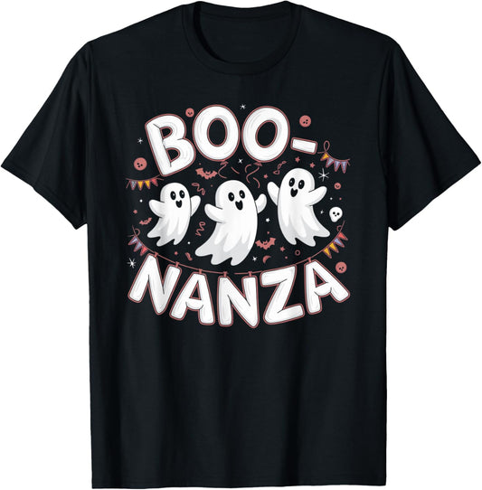 Halloween Bonanza Ghost Bats | Boo-nanza | Scare Party T-Shirt