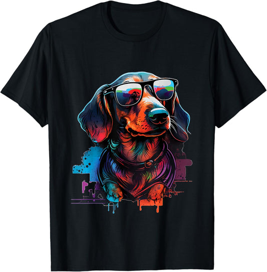 Groovy Dachshund - Wiener Dog Lover Pet Puppy Trainer T-Shirt for Men Women Kids