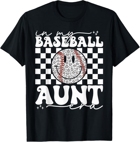 Groovy Vintage In My Baseball Aunt Era Baseball Aunt Auntie T-Shirt