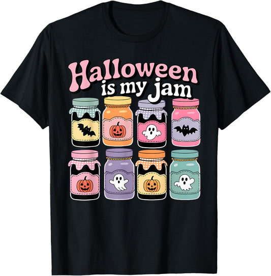 Halloween Is My Jam Pumpkin Scary Fall Autumn Spooky Season T-Shirt