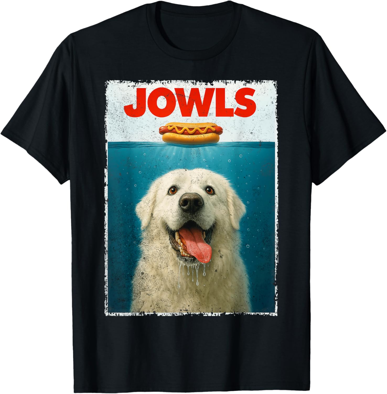 Great Pyrenees Jowls Gentle Giant Funny Dog Dad Dog Mom Top T-Shirt