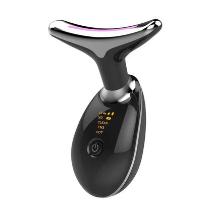 7-Color LED Facial Massager & Red Light Therapy Wand for Face and Neck